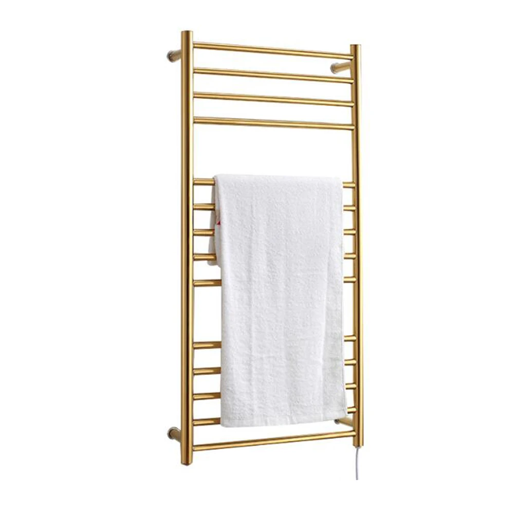Bathroom 304 Stainless Steel Gold Heated Towel Warmer Waterproof Grade Ip56 Electric Heating Towel Rail Rack 162W 110V/220V
Bathroom 304 Stainless Steel Gold Heated Towel Warmer Waterproof Grade Ip56 Electric Heating Towel Rail Rack 162W 110V/220V