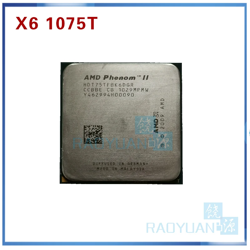 AMD Phenom X6 1075T X6-1075T 3 0 ГГц шестиядерный процессор HDT75TFBK6DGR 125 Вт Разъем AM3 938pin - купить