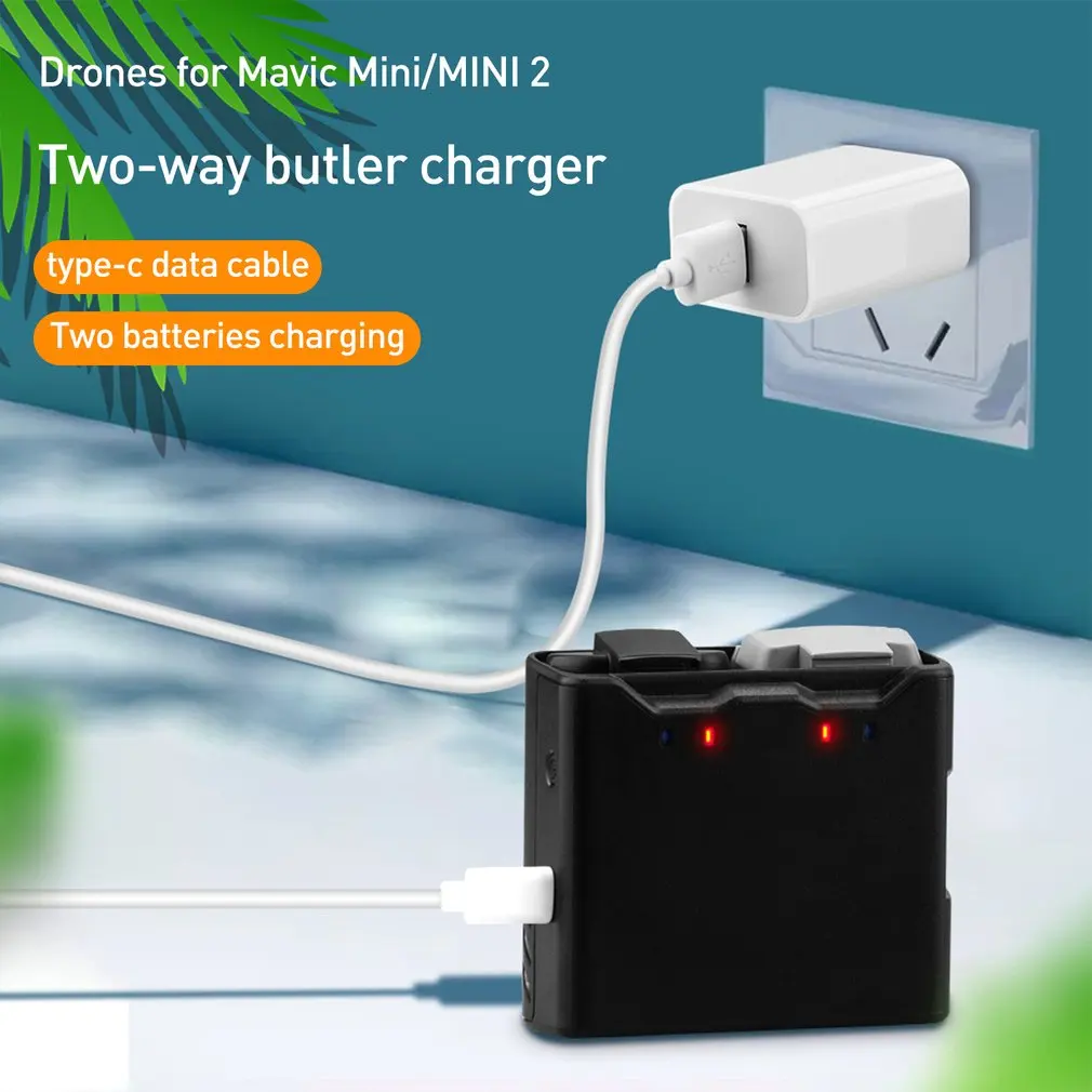 Charging Hub For DJI Mavic Mini/Mini 2 Two-Way Batteries Manager Quickly Charging Power Bank Converter Drone Accessories
Charging Hub For DJI Mavic Mini/Mini 2 Two-Way Batteries Manager Quickly Charging Power Bank Converter Drone Accessories