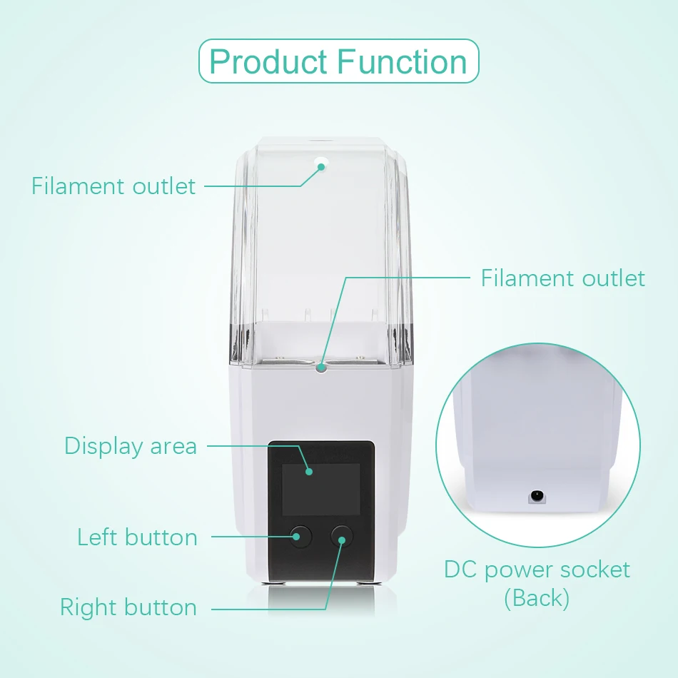 KAIGE Exclusive Filament Dryer S1 FilaDryer Drying Box Storage Better experience for Printting FDM 3D Printer Accessories Parts
KAIGE Exclusive Filament Dryer S1 FilaDryer Drying Box Storage Better experience for Printting FDM 3D Printer Accessories Parts