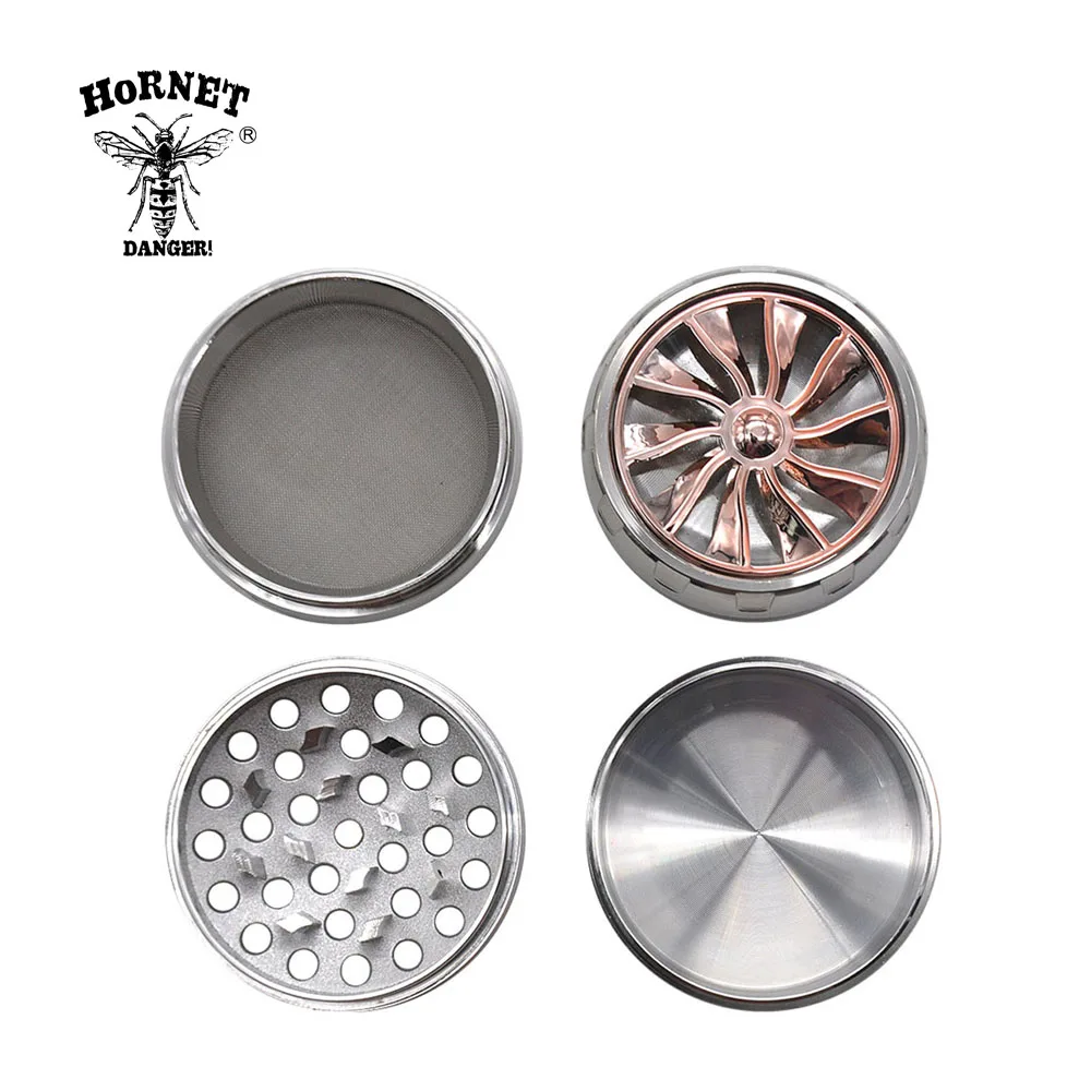 HORNET Wheel Zinc Alloy Smoking Grinder 63MM 4 Piece Tobacco Grinder with Sharp Diamond Teeth Metal Herb Miller Spice Crusher
HORNET Wheel Zinc Alloy Smoking Grinder 63MM 4 Piece Tobacco Grinder with Sharp Diamond Teeth Metal Herb Miller Spice Crusher