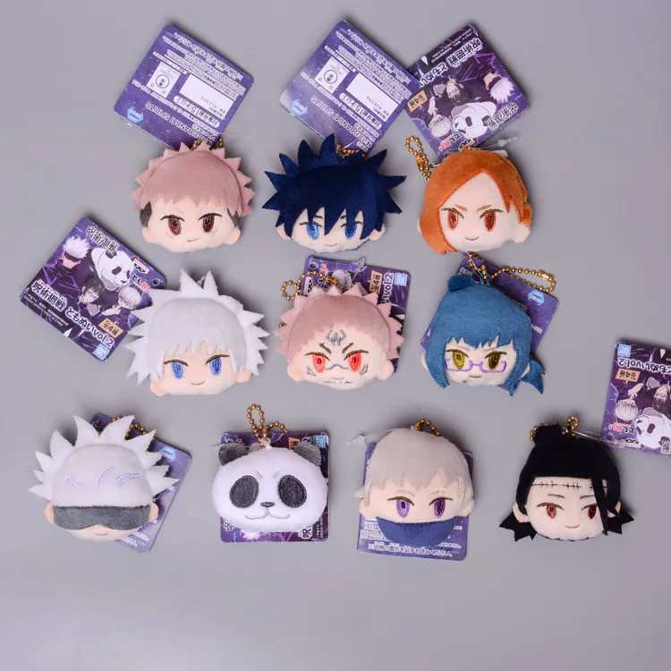 Cute Japan Anime Jujutsu Kaisen Head Plush Pendant Keychains Cosplay Badge Itadori Yuji Gojo Satoru Brooch Pin Plush Toys
Cute Japan Anime Jujutsu Kaisen Head Plush Pendant Keychains Cosplay Badge Itadori Yuji Gojo Satoru Brooch Pin Plush Toys