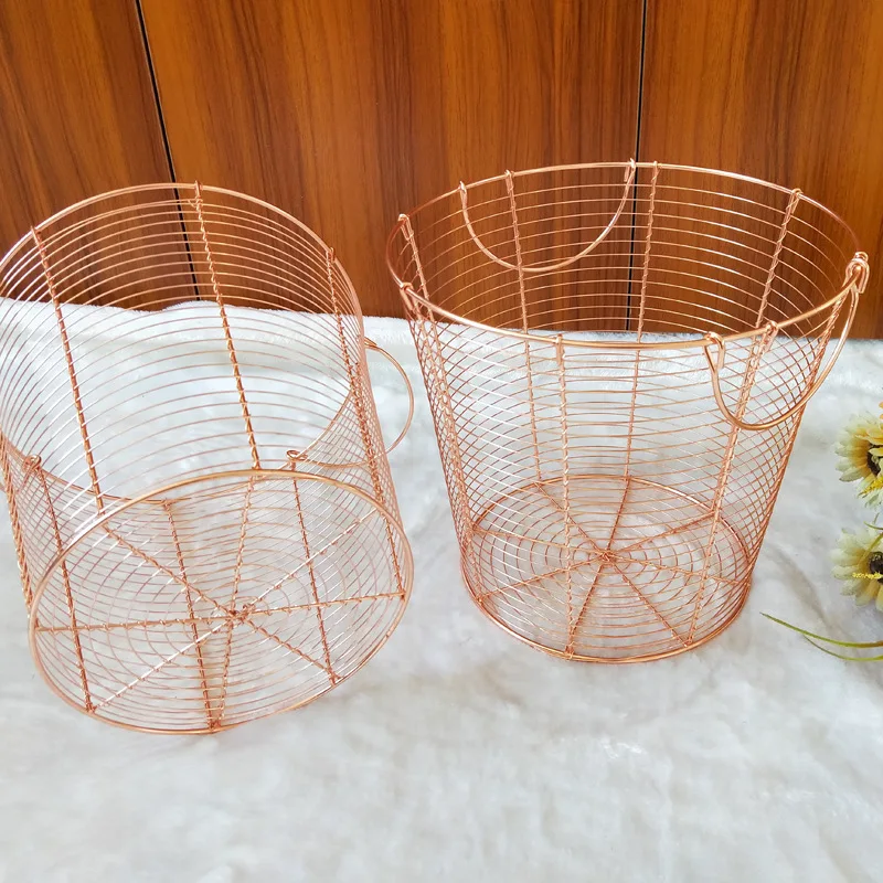 Rose gold storage basket bedroom dirty clothes storage basket manual handle debris laundry basket
Rose gold storage basket bedroom dirty clothes storage basket manual handle debris laundry basket