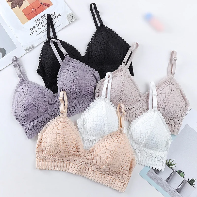 Female Wireless Push Up Bras Beauty Back Thin Soft Underwear Seamless Deep V Lace Bras for Women Sexy Lingeries Top women
Female Wireless Push Up Bras Beauty Back Thin Soft Underwear Seamless Deep V Lace Bras for Women Sexy Lingeries Top women
