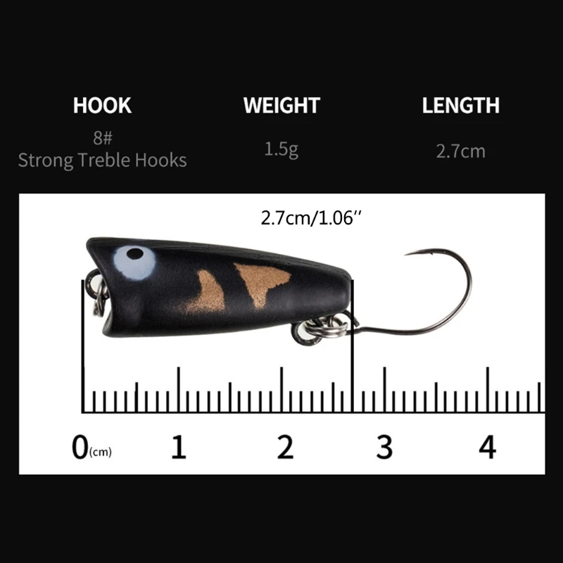 Mini Popper Fishing Lure Artificial Wobbler Hard Baits Plastic Swimbait Trout Bass Feeder for Winter Carp Fishing Tackle G99D
Mini Popper Fishing Lure Artificial Wobbler Hard Baits Plastic Swimbait Trout Bass Feeder for Winter Carp Fishing Tackle G99D