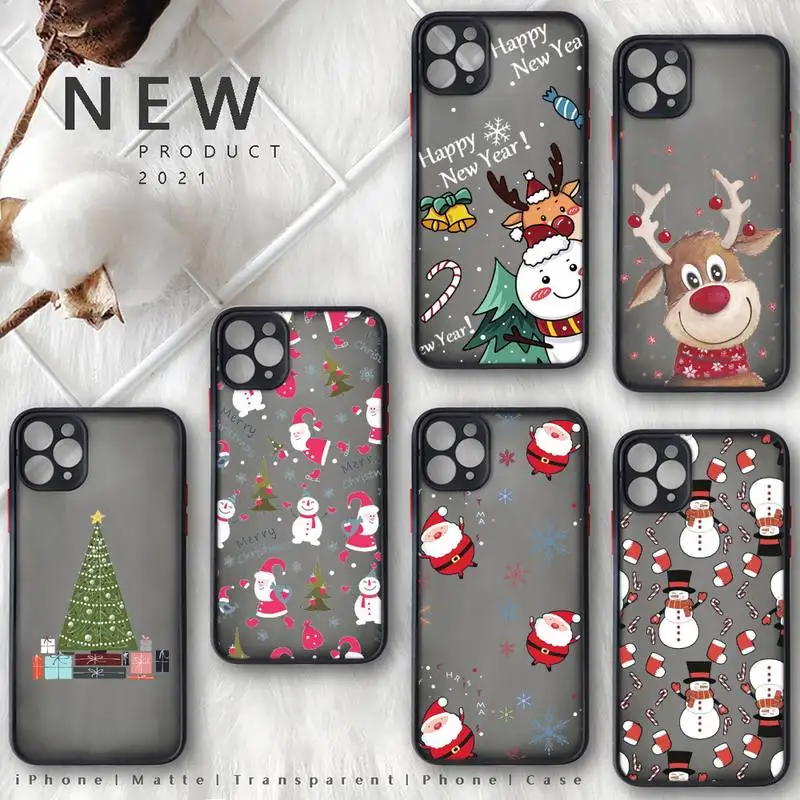 Cartoon Christmas Deer New Year Gift Phone Case matte transparent For iphone 7 8 11 12 plus mini x xs xr pro max cover
Cartoon Christmas Deer New Year Gift Phone Case matte transparent For iphone 7 8 11 12 plus mini x xs xr pro max cover