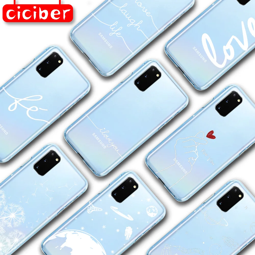Мягкий чехол из тпу с изображением белого одуванчика для Samsung Galaxy S10 S9 S8 S20 Plus Ultra S10e