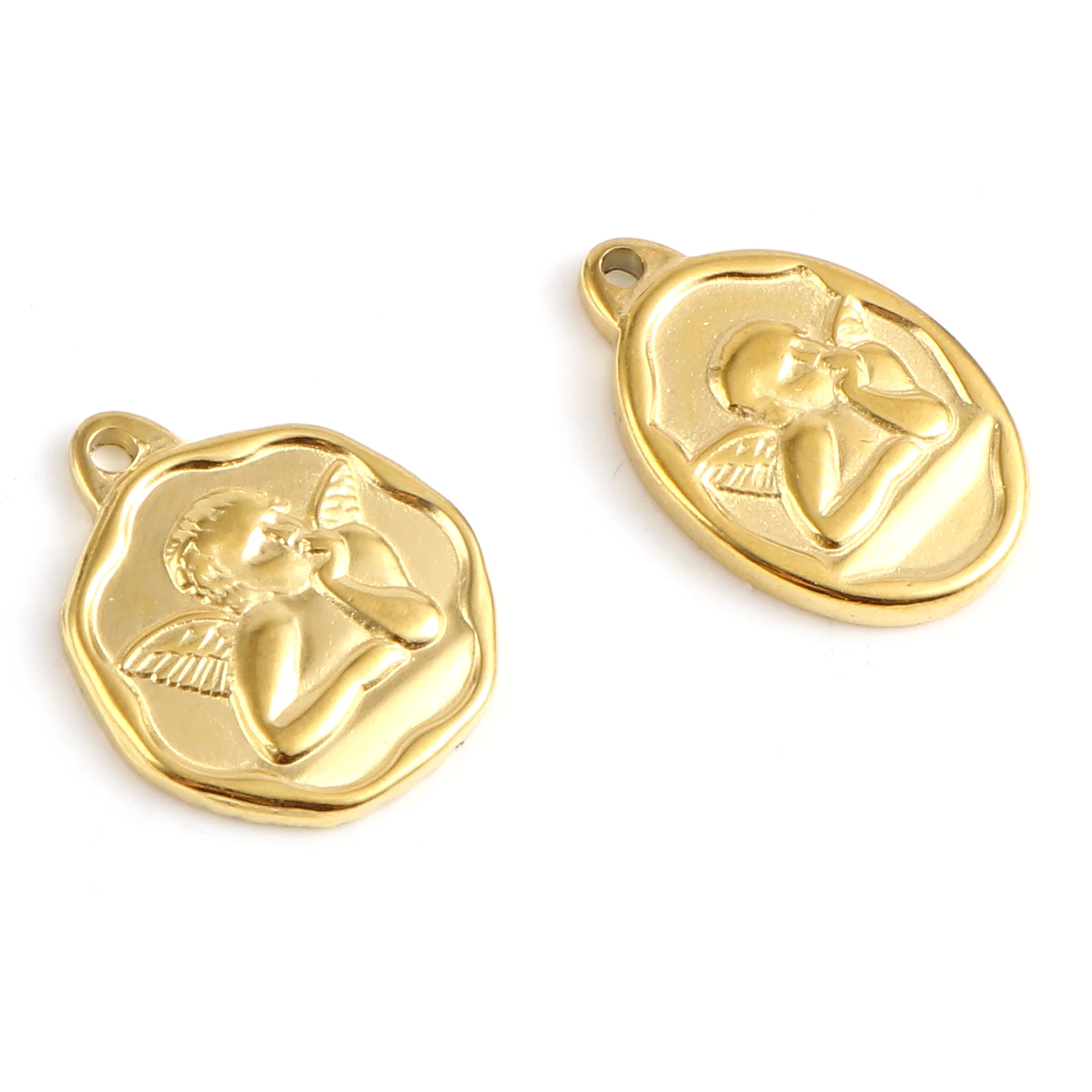 Angel Pattern Charms Stainless Steel Religious Charms Gold Plated Jewelry Accessories For DIY Neckalce Jewelry 1 Piece
Angel Pattern Charms Stainless Steel Religious Charms Gold Plated Jewelry Accessories For DIY Neckalce Jewelry 1 Piece