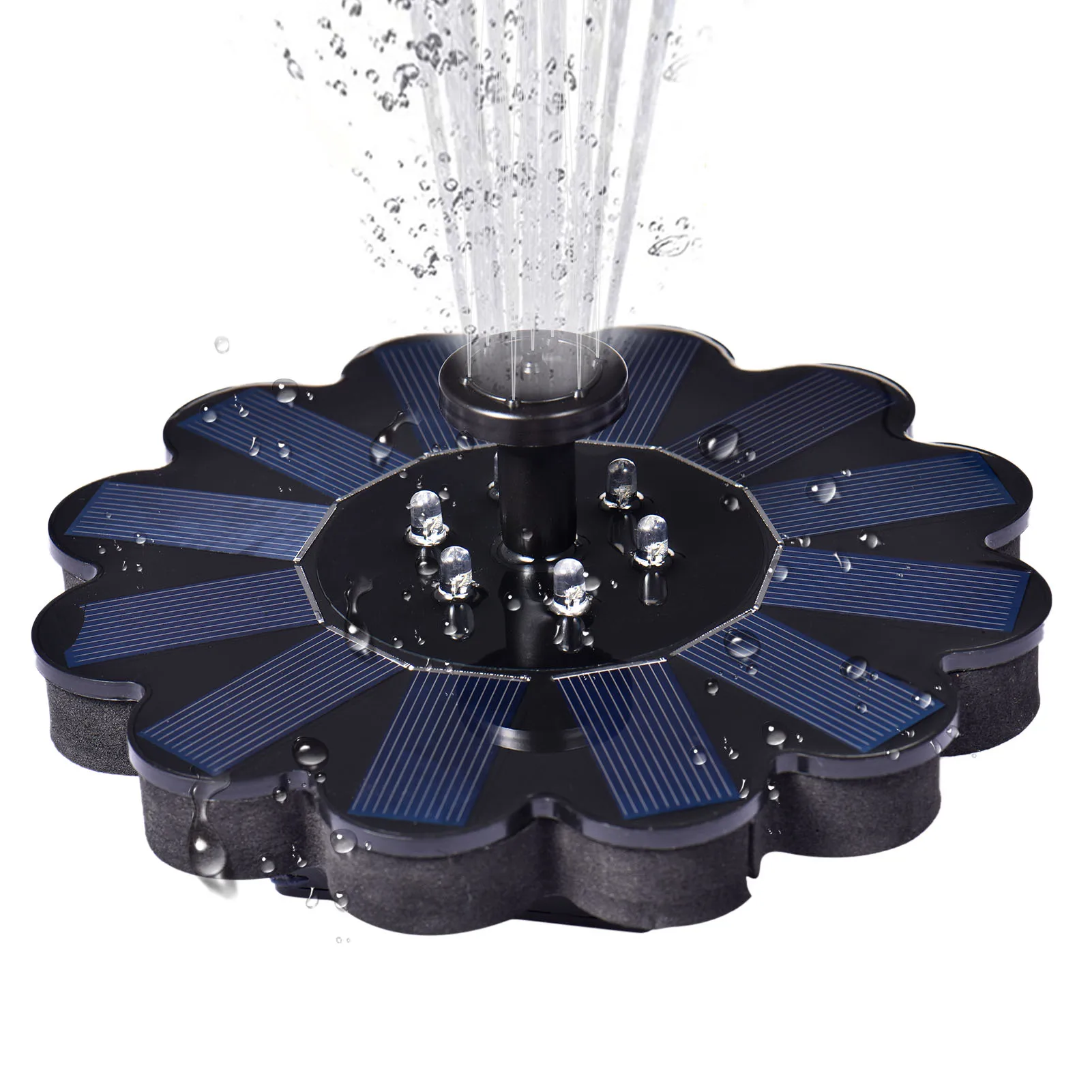 Flower-Shaped Solar Fountain Outdoor Garden Water Pump Pool Pond Decoration Bird Bath Fountain 1.4w 7v
Flower-Shaped Solar Fountain Outdoor Garden Water Pump Pool Pond Decoration Bird Bath Fountain 1.4w 7v
