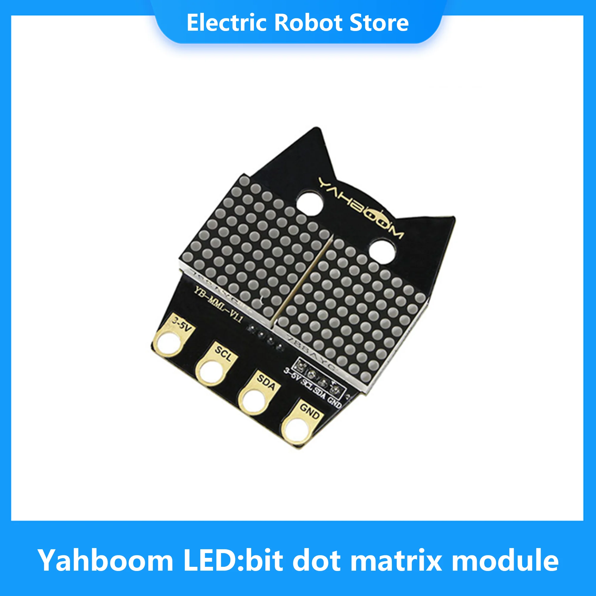 Yahboom 8*16 green BBC microBit Programming Electronics Lattice Screen led dot matrix module
Yahboom 8*16 green BBC microBit Programming Electronics Lattice Screen led dot matrix module