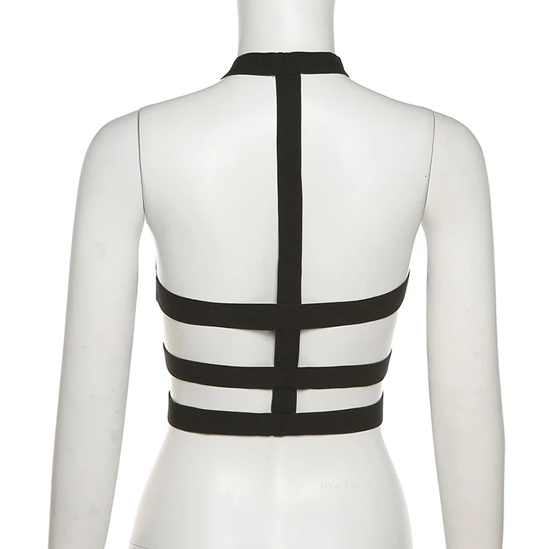 Simenual Elastic Belt Criss Cross Hollow Out Tank Tops Black Hot Nightclub Baddie Style Fashion Camis Women Party Cropped Top
Simenual Elastic Belt Criss Cross Hollow Out Tank Tops Black Hot Nightclub Baddie Style Fashion Camis Women Party Cropped Top