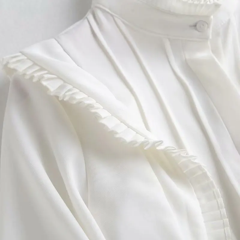 ZA 2020 New Fashion Folds decoration Women Turtleneck Blouses Long Sleeve Chiffon Blouse Shirt Casual Loose Tops
ZA 2020 New Fashion Folds decoration Women Turtleneck Blouses Long Sleeve Chiffon Blouse Shirt Casual Loose Tops