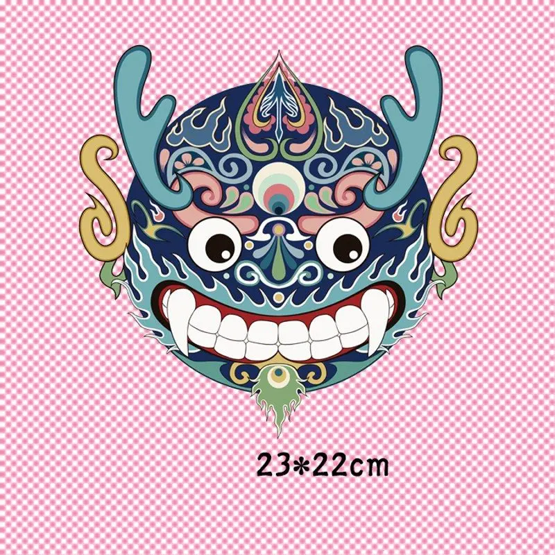 23x22cm Chinese style Opera Iron on Patches For DIY Heat Transfer Clothes T-shirt Thermal transfer stickers Decoration Printing
23x22cm Chinese style Opera Iron on Patches For DIY Heat Transfer Clothes T-shirt Thermal transfer stickers Decoration Printing