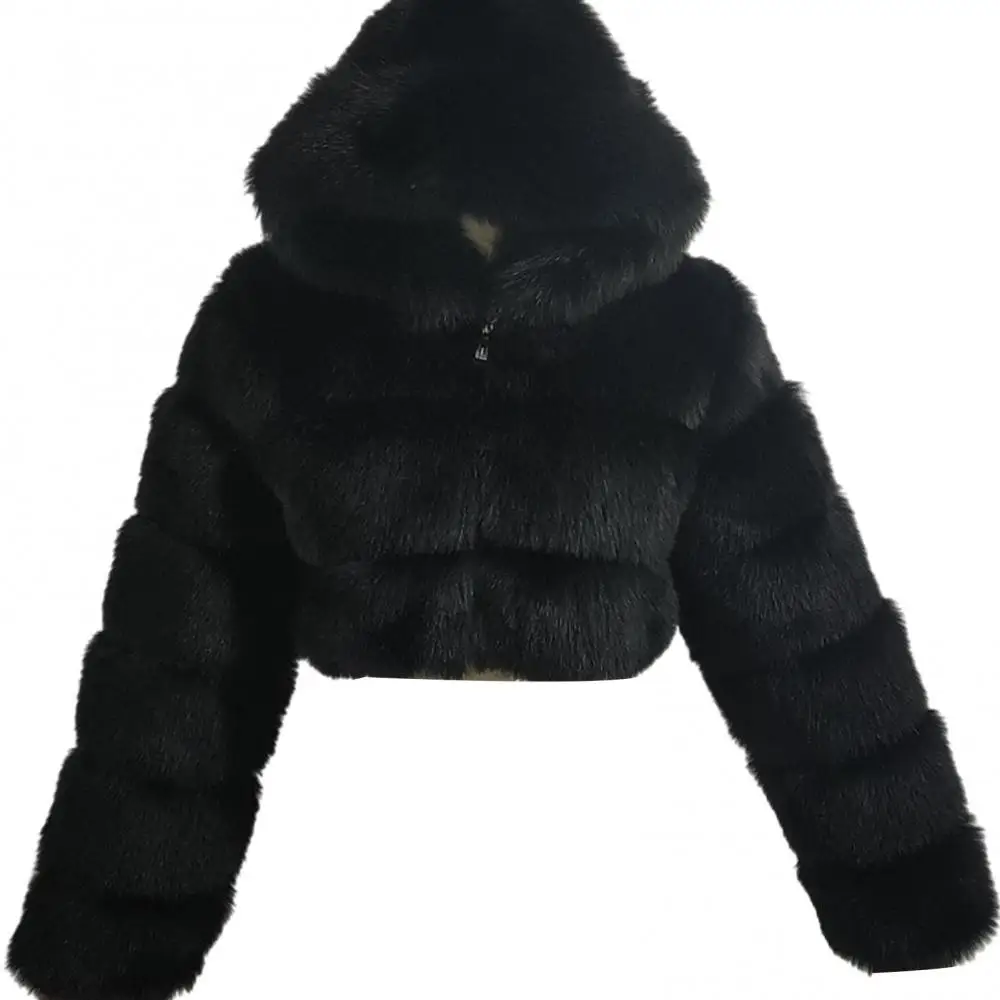 Fashion Winter Women Coat Fashion Winter Faux Fur Cropped Coat Fluffy Zip Hooded Warm Short Jacket Women Clothing
Fashion Winter Women Coat Fashion Winter Faux Fur Cropped Coat Fluffy Zip Hooded Warm Short Jacket Women Clothing