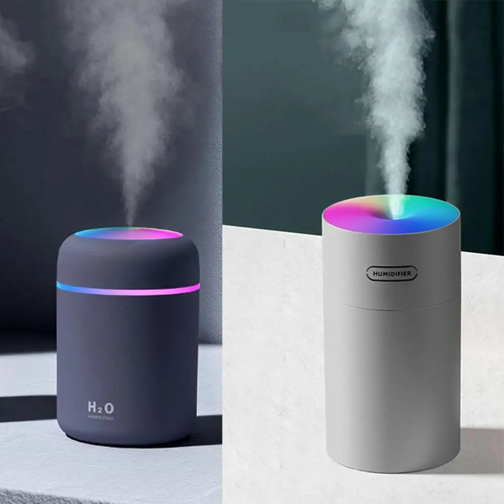 270/300ML Mini Ultrasonic Humidifier USB Air Atomizers Night Light Aroma Essential Oil Diffuser Home Car LED Mist Maker Fogger | Бытовая
