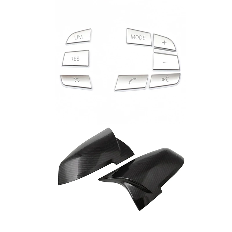 7Pcs Steering Wheel Button Switch Cover Trim With Side Mirror Cover Cap -M4 Style, For Bmw 1 2 3 4 5 7 Series GT3 F10
7Pcs Steering Wheel Button Switch Cover Trim With Side Mirror Cover Cap -M4 Style, For Bmw 1 2 3 4 5 7 Series GT3 F10