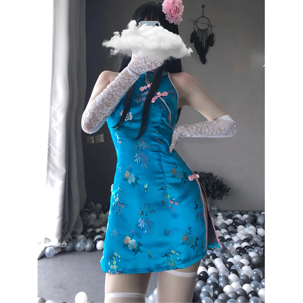 Anime Cosplay Costume Women Sexy Retro Qipao Cheongsam Vintage Dress Maid Waitress Servant Uniform
Anime Cosplay Costume Women Sexy Retro Qipao Cheongsam Vintage Dress Maid Waitress Servant Uniform