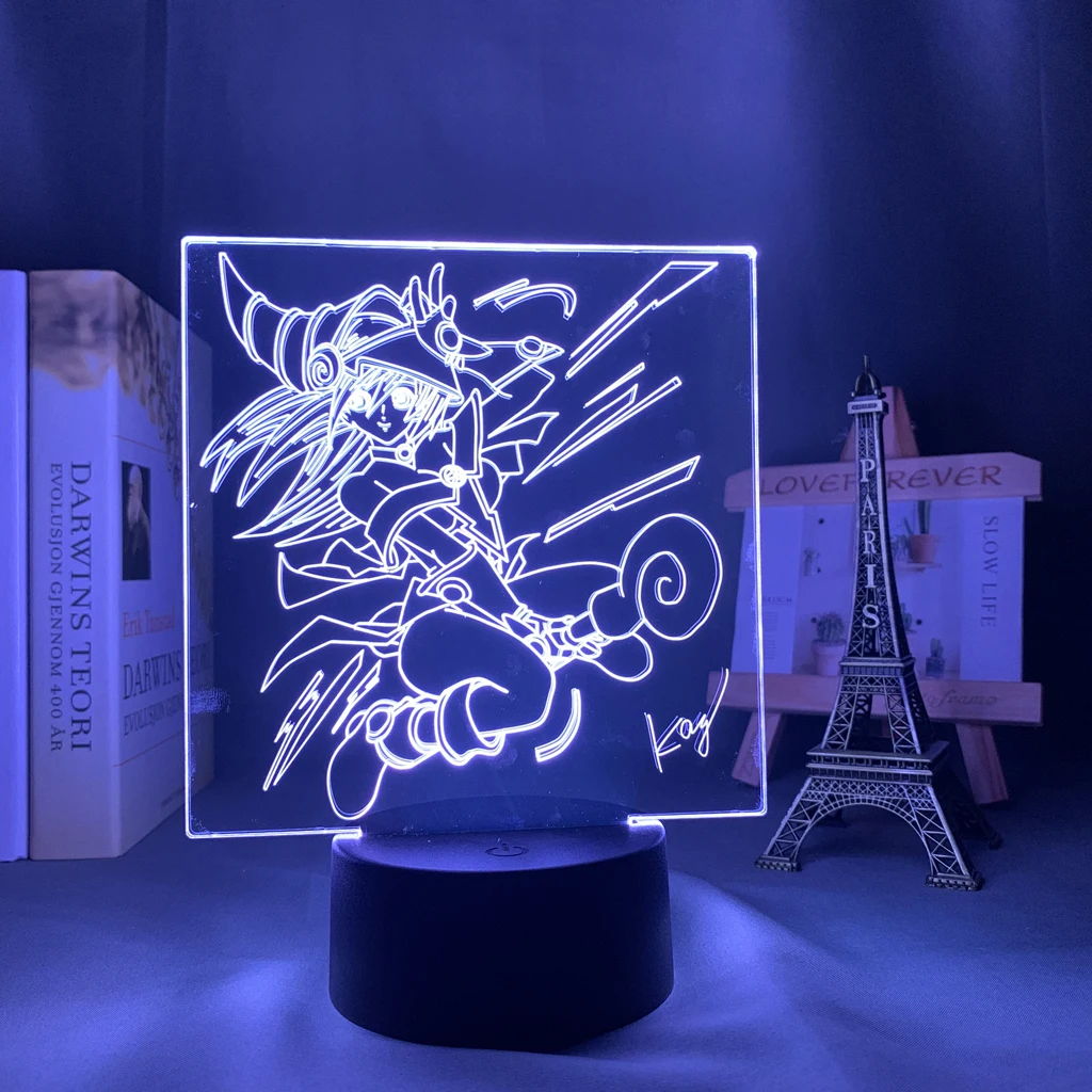 3D Lamp Anime Yu Gi Oh Dark Magician Girl for Bedroom Decorative Light Birthday Gift Table Lamp Acrylic LED Night Light
3D Lamp Anime Yu Gi Oh Dark Magician Girl for Bedroom Decorative Light Birthday Gift Table Lamp Acrylic LED Night Light