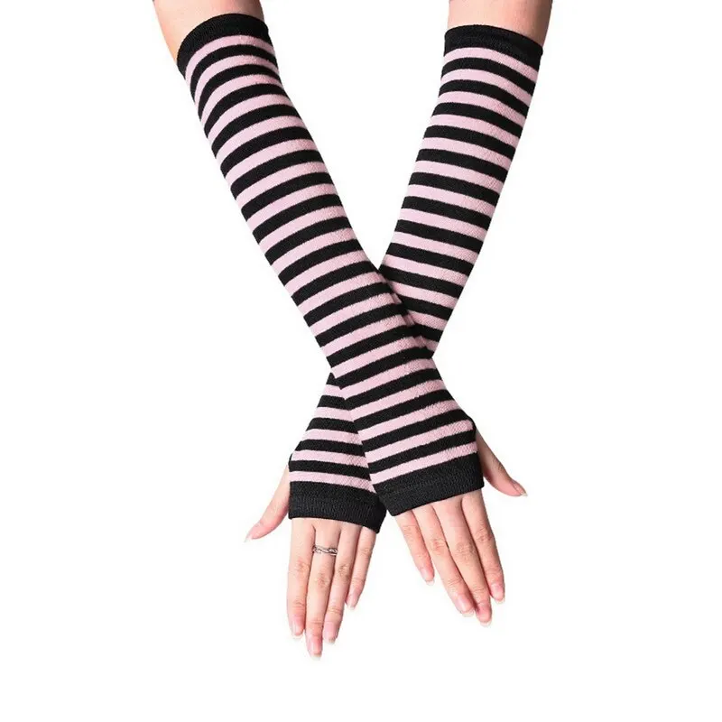 Fashion Women Lady Striped Elbow Gloves Warmer Knitted Long Fingerless Gloves Elbow Mittens Christmas Accessories Gift
Fashion Women Lady Striped Elbow Gloves Warmer Knitted Long Fingerless Gloves Elbow Mittens Christmas Accessories Gift