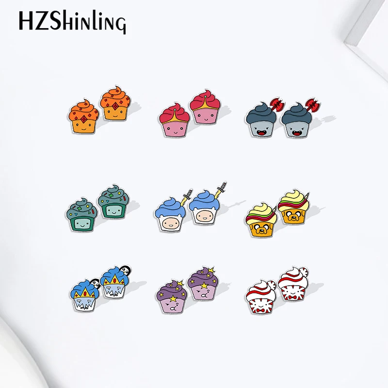 Серьги-гвоздики из акриловой эпоксидной смолы с рисунком аниме «Время приключений»
Серьги-гвоздики из акриловой эпоксидной смолы с рисунком аниме «Время приключений»