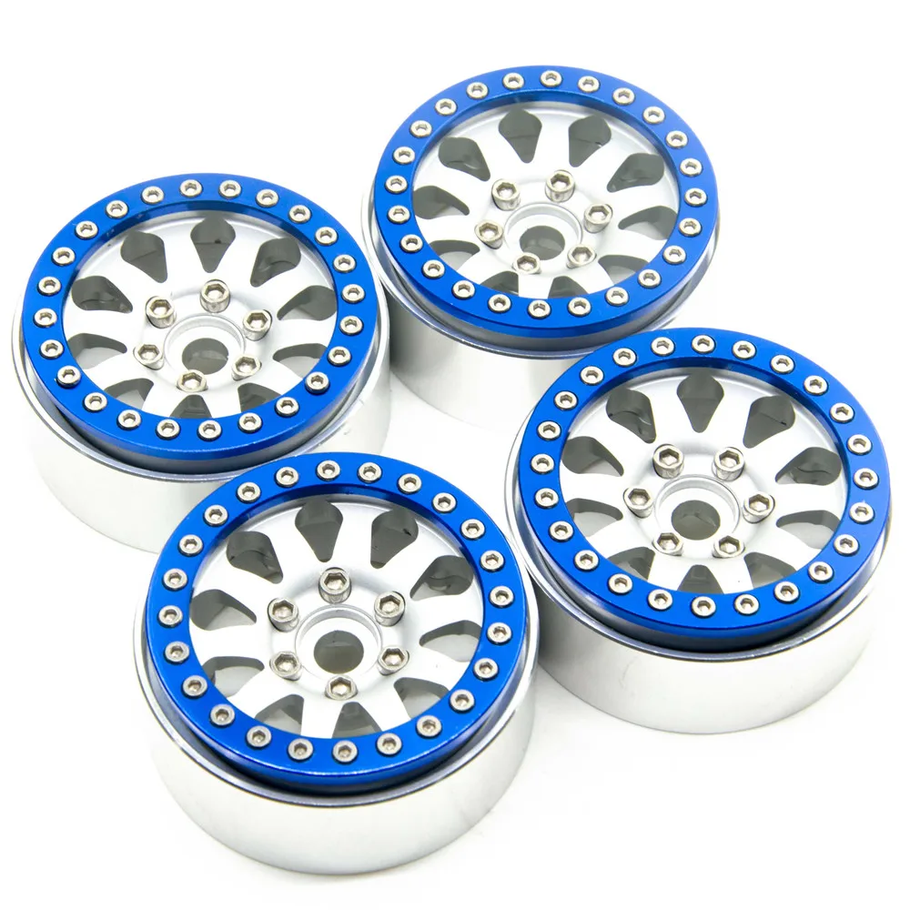 YEAHRUN 1.9inch Blue Alloy Beadlock Crawler Wheels Rims Set for RC Crawler SCX10 CC01
YEAHRUN 1.9inch Blue Alloy Beadlock Crawler Wheels Rims Set for RC Crawler SCX10 CC01