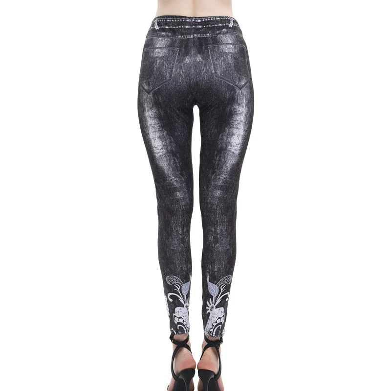 Fashion Slim Women Leggings Floral Print Pencil Faux Denim Jeans Leggings Casual Women Clothing Plus Size Pencil Pants
Fashion Slim Women Leggings Floral Print Pencil Faux Denim Jeans Leggings Casual Women Clothing Plus Size Pencil Pants