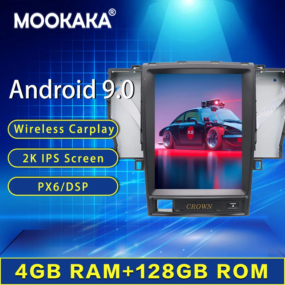 4+128G Verticl Screen Tesla Android Car Multimedia Player For TOYOTA CROWN 12th 2005-2008 GPS Audio Radio Stereo Wifi Head Unit
4+128G Verticl Screen Tesla Android Car Multimedia Player For TOYOTA CROWN 12th 2005-2008 GPS Audio Radio Stereo Wifi Head Unit