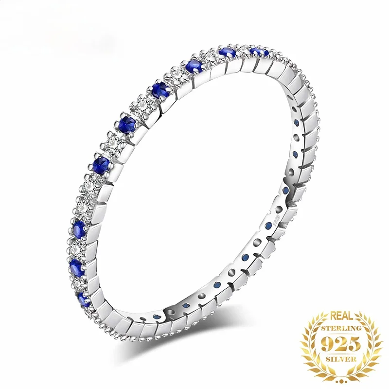 100% 925 Sterling Silver Full Created Moissanite Sapphire Rings For Women Wedding Rings Eternity Band Jewelry
100% 925 Sterling Silver Full Created Moissanite Sapphire Rings For Women Wedding Rings Eternity Band Jewelry