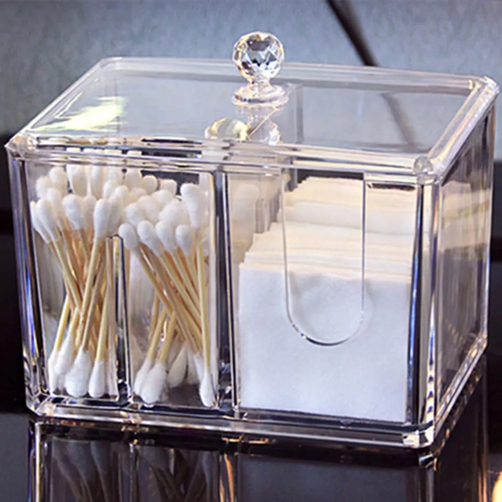 Cotton Swab Box Transparent Clear Acrylic Organizer Makeup Pads Storage Box Jewelry Case For Cosmetics Dustproof Box
Cotton Swab Box Transparent Clear Acrylic Organizer Makeup Pads Storage Box Jewelry Case For Cosmetics Dustproof Box