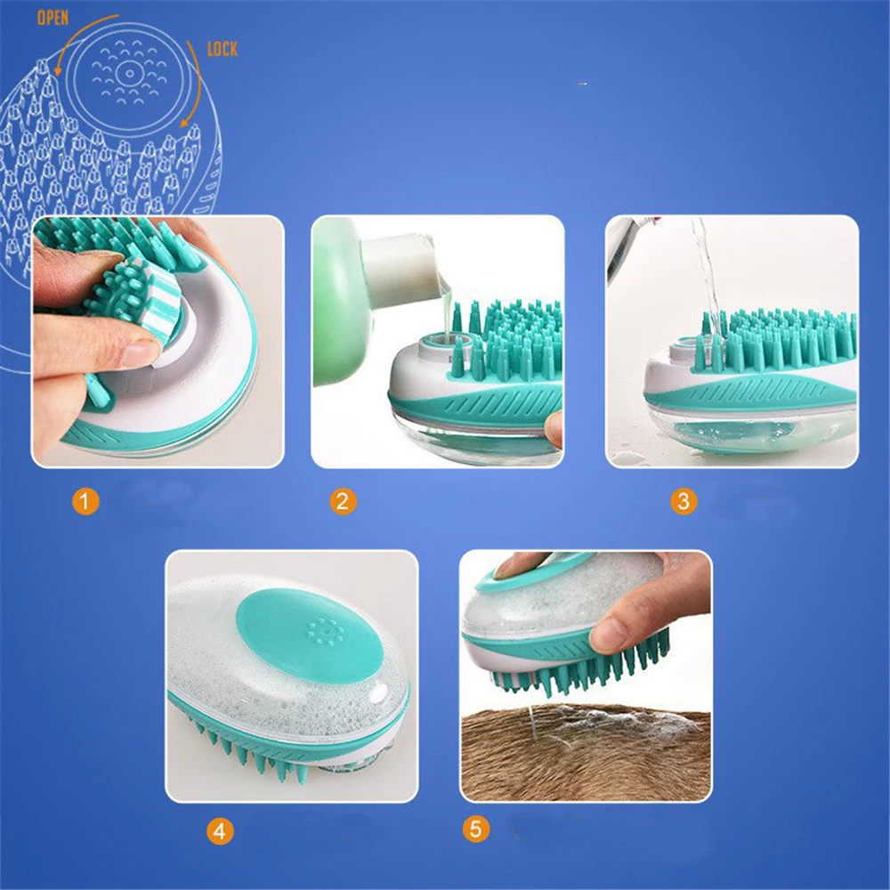 Pet Dog Bath Brush Comb Pet SPA Massage Brush Soft Silicone Dogs Cats Shower Hair Grooming Cmob Dog Cleaning Tool Pet Supplies
Pet Dog Bath Brush Comb Pet SPA Massage Brush Soft Silicone Dogs Cats Shower Hair Grooming Cmob Dog Cleaning Tool Pet Supplies