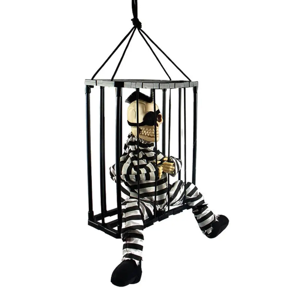 Halloween Haunted House Horror Props Trick Toys Infrared Induction Luminescence Sound Cage Dead Prisoner Prison Hanging Ghost
Halloween Haunted House Horror Props Trick Toys Infrared Induction Luminescence Sound Cage Dead Prisoner Prison Hanging Ghost