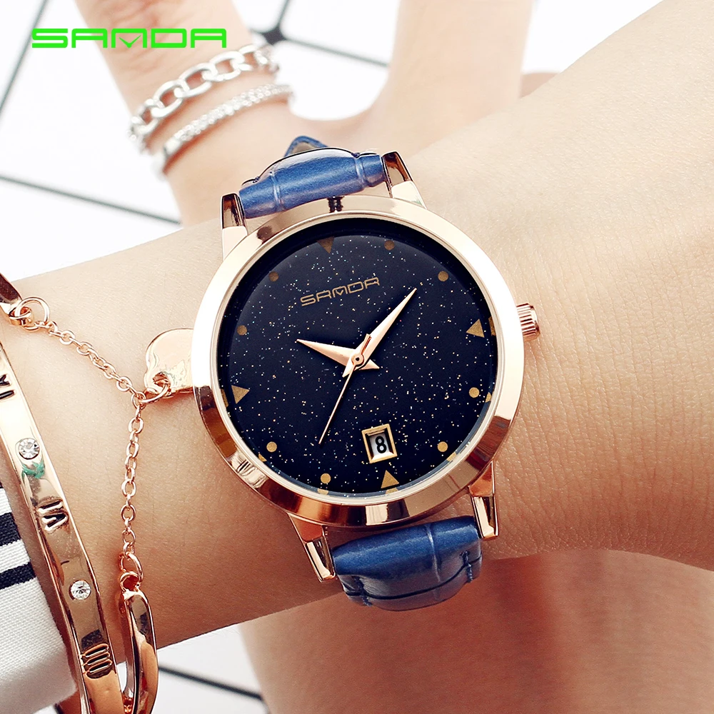 Sanda Merk Luxe Quartz Dames Horloge Vrouw Lederen Band Jurk Klok Montre Femme Relogio Feminino
Sanda Merk Luxe Quartz Dames Horloge Vrouw Lederen Band Jurk Klok Montre Femme Relogio Feminino