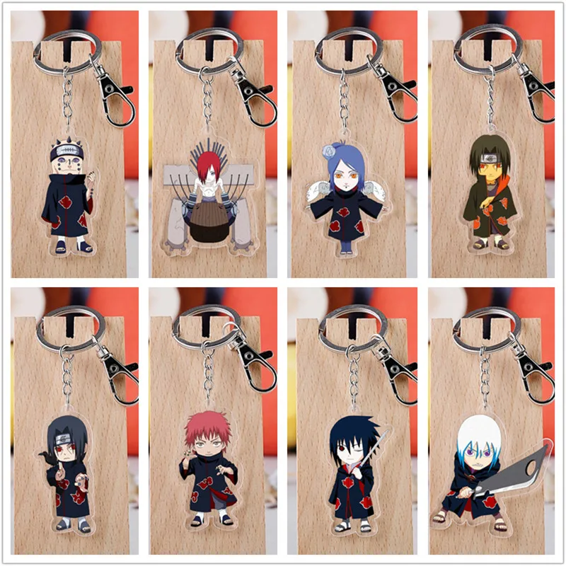 Модель Куклы ниндзя Саске Сакура Какаси акриловый брелок Akatsuki Pain Konan Zetsu Itachi