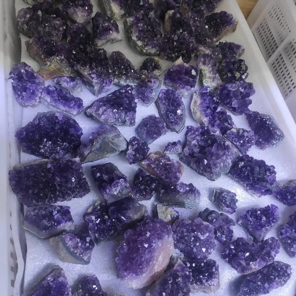 Natural Amethyst Cluster Quartz Crystal Mineral Healing Stones Gift Rough Home Decor Reiki Polished Crafts 
Natural Amethyst Cluster Quartz Crystal Mineral Healing Stones Gift Rough Home Decor Reiki Polished Crafts