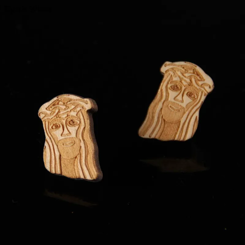Fashion wooden women stud earrings / burlywood skull wing / wholesale dropshipping
Fashion wooden women stud earrings / burlywood skull wing / wholesale dropshipping