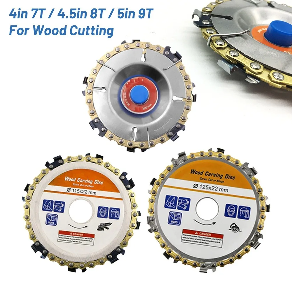 4/4.5/5 inch Grinder Chain Disc Saws Disc Woodworking Chain Plate Steel Chainsaw Blade Angle Grinders Wood Carving Tool
4/4.5/5 inch Grinder Chain Disc Saws Disc Woodworking Chain Plate Steel Chainsaw Blade Angle Grinders Wood Carving Tool