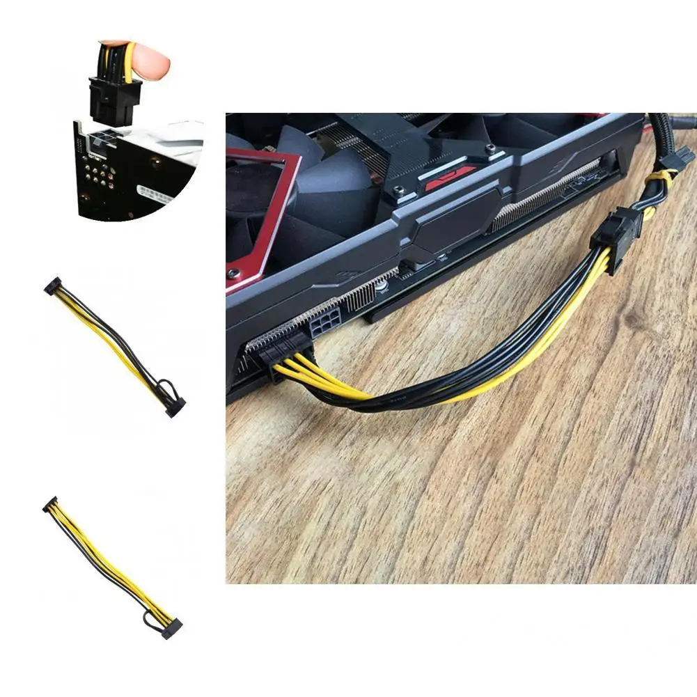 Lightweight Durable 6Pin to 8Pin Power Extension Cable Reliable Power Extension Cable Wear-resistant for Computer
Lightweight Durable 6Pin to 8Pin Power Extension Cable Reliable Power Extension Cable Wear-resistant for Computer