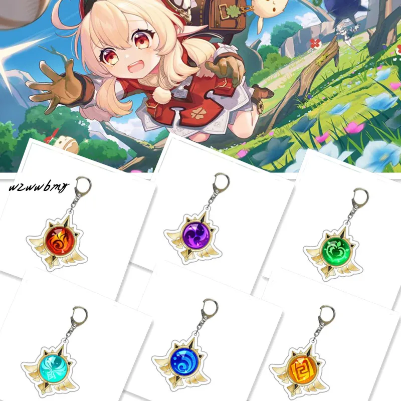 2021Genshin Impact Element Acrylic Key Chain Eye of God 7 Element Weapons Bag Pendant Keychain Valentines Day Gift for Boyfriend
2021Genshin Impact Element Acrylic Key Chain Eye of God 7 Element Weapons Bag Pendant Keychain Valentines Day Gift for Boyfriend