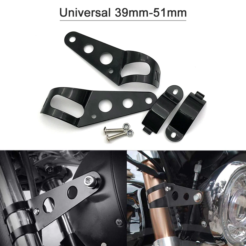 Weatherproof and 100% Rust Free Universal 31mm-38mm And 39mm-51mm Headlight Mount Brackets Fork Ear Motorcycle Black
Weatherproof and 100% Rust Free Universal 31mm-38mm And 39mm-51mm Headlight Mount Brackets Fork Ear Motorcycle Black