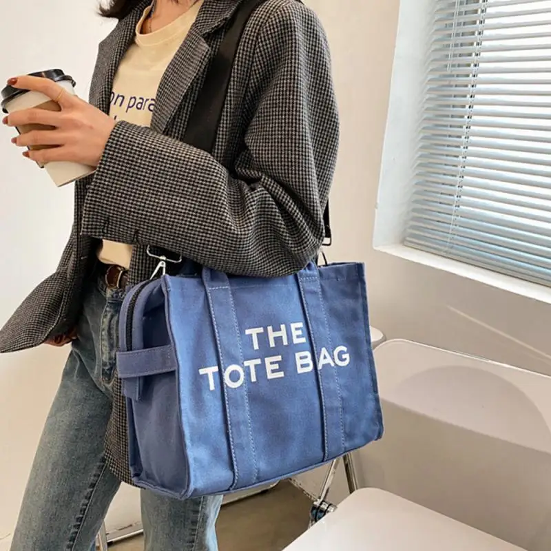 Large Capacity Canvas Tote Women Shoulder Bag Letter Printed Crossbody Bags for Women Casual Cloth Women Handbag Big Shopper Bag
Large Capacity Canvas Tote Women Shoulder Bag Letter Printed Crossbody Bags for Women Casual Cloth Women Handbag Big Shopper Bag