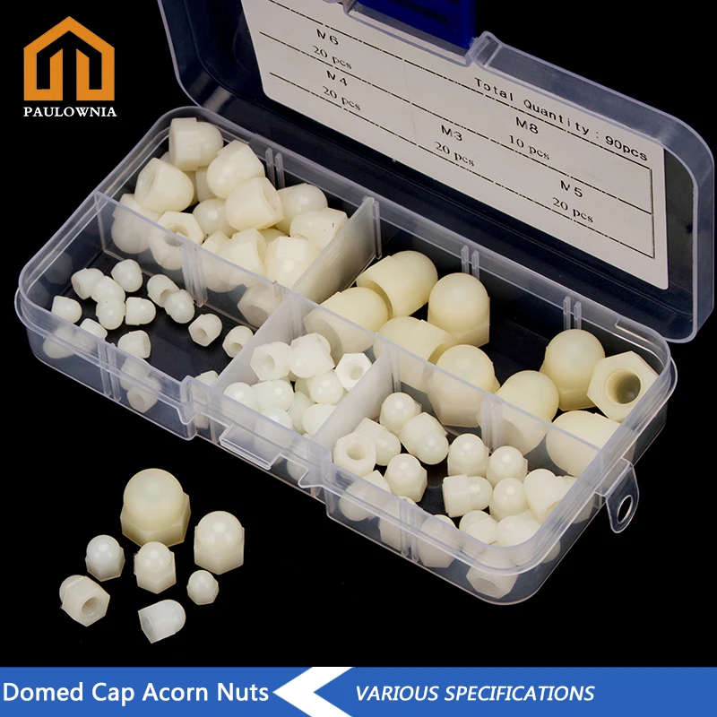 90 шт., шестигранные нейлоновые гайки M3 M4 M5 M6 M8 с шариковой головкой, пластиковые круглые шестигранные гайки белого цвета
90 шт., шестигранные нейлоновые гайки M3 M4 M5 M6 M8 с шариковой головкой, пластиковые круглые шестигранные гайки белого цвета