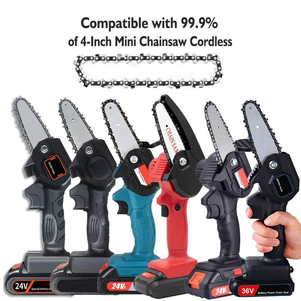4Inch Mini Electric Chainsaw Chain Replacement For Logging And Pruning 3Pcs/5Pcs Chainsaw Chains Garden Tool
4Inch Mini Electric Chainsaw Chain Replacement For Logging And Pruning 3Pcs/5Pcs Chainsaw Chains Garden Tool