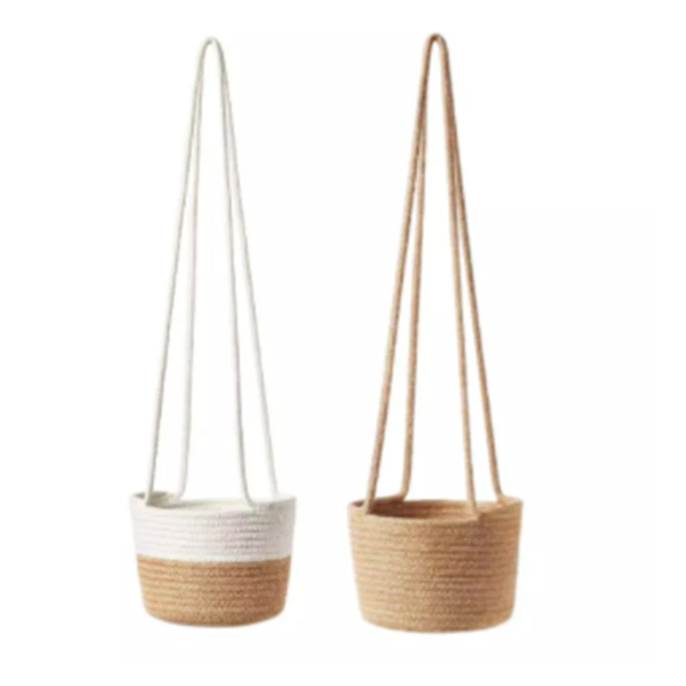 1Pcs Woven Garden Hangers Rope Hanging Planter Basket Decorative Flower Pot Holder For Household Decors
1Pcs Woven Garden Hangers Rope Hanging Planter Basket Decorative Flower Pot Holder For Household Decors