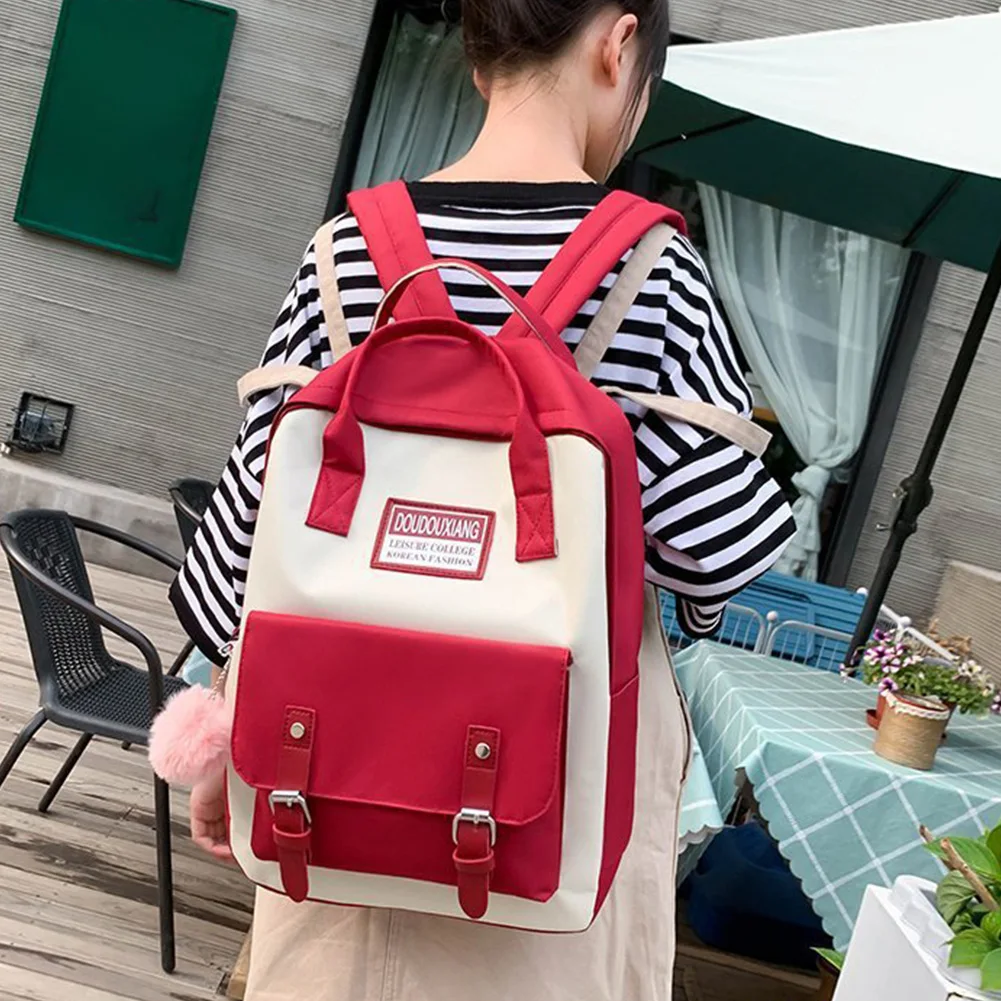 5pcs/set Teenager Girls Travel School Bag Camping Canvas Daily Zipper Closure Large Capacity Casual Wear Resistant Student
5pcs/set Teenager Girls Travel School Bag Camping Canvas Daily Zipper Closure Large Capacity Casual Wear Resistant Student