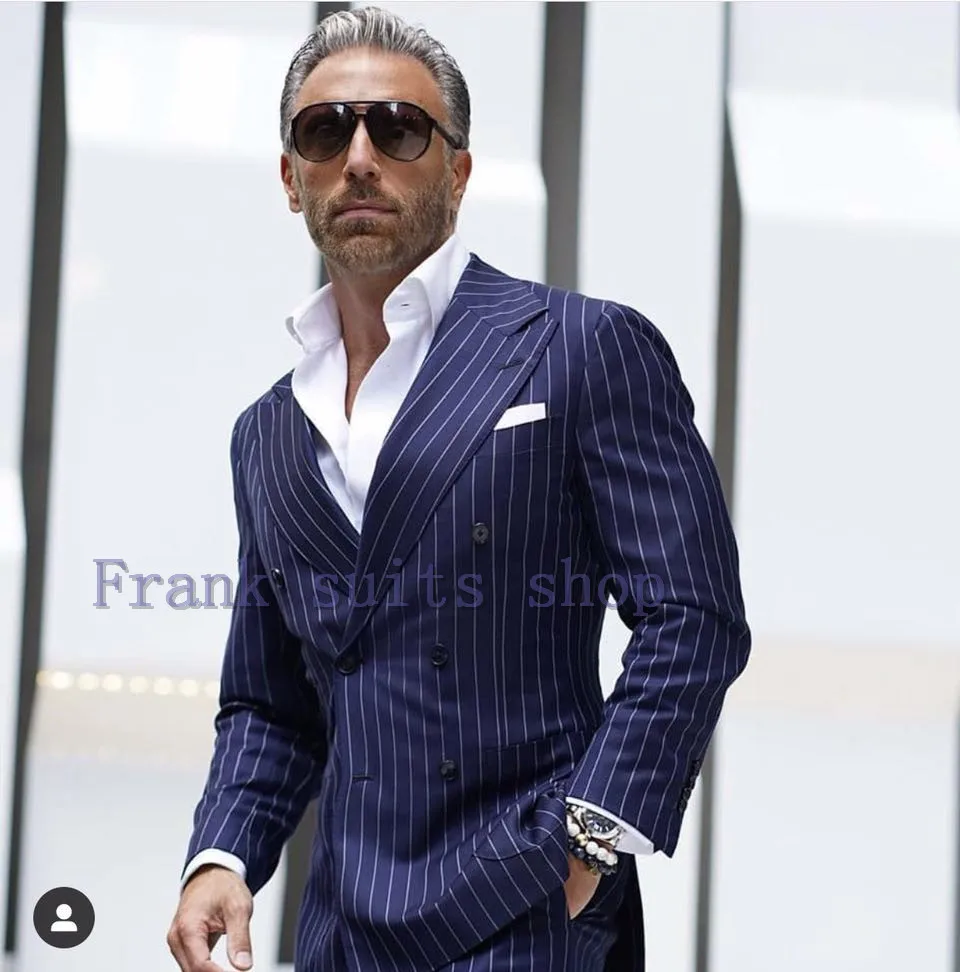 Hot Sales Costume Homme Stripe Wedding Men's Suit Slim Fit Mens Tuxedo Prom Groom Blazer Masculino Terno 2 Piece Jacket+Pant
Hot Sales Costume Homme Stripe Wedding Men's Suit Slim Fit Mens Tuxedo Prom Groom Blazer Masculino Terno 2 Piece Jacket+Pant