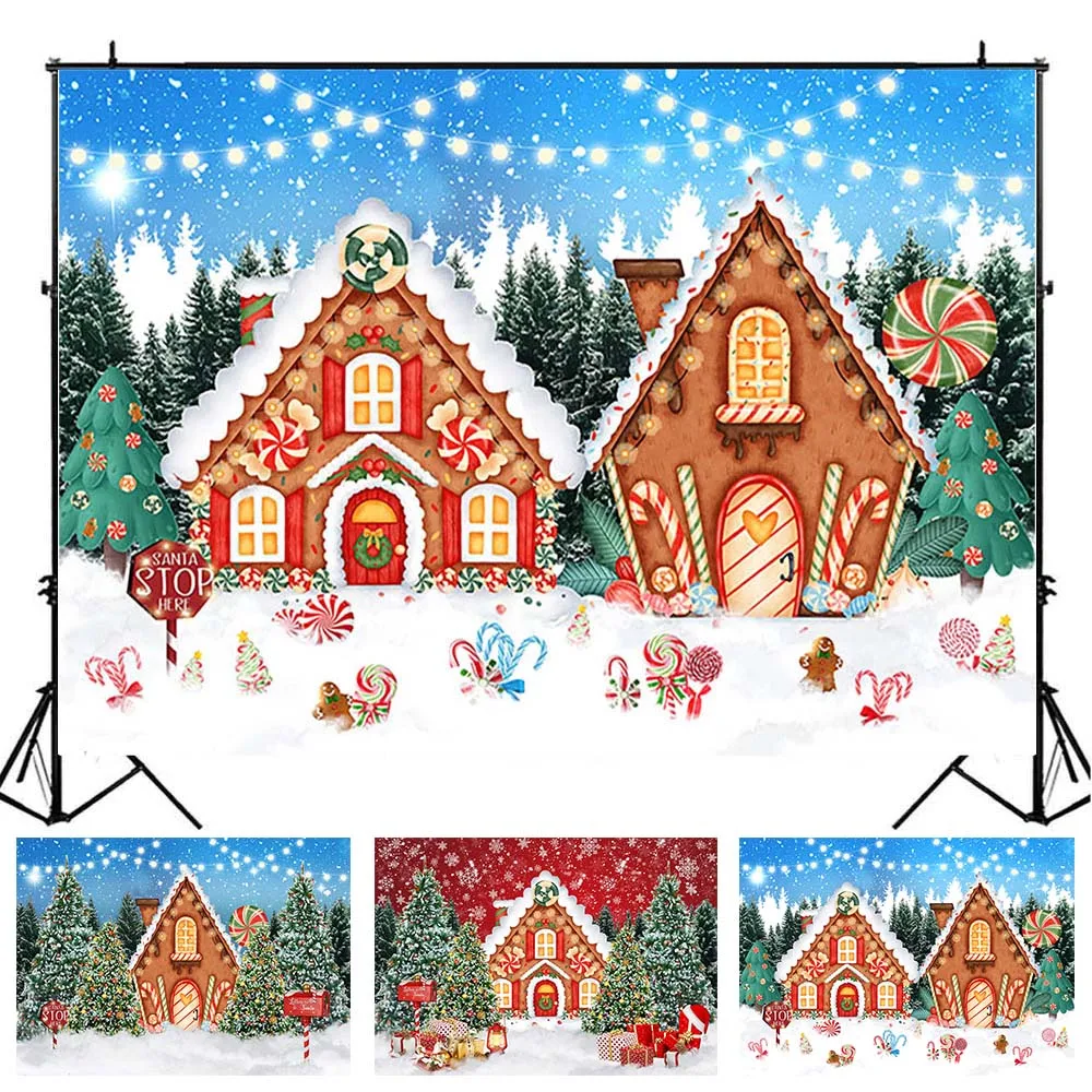 Mocsicka Christmas Backdrop Gingerbread House Winter Snow Forest Background Kid Portrait Photography Photo Studio Photocall Prop
Mocsicka Christmas Backdrop Gingerbread House Winter Snow Forest Background Kid Portrait Photography Photo Studio Photocall Prop