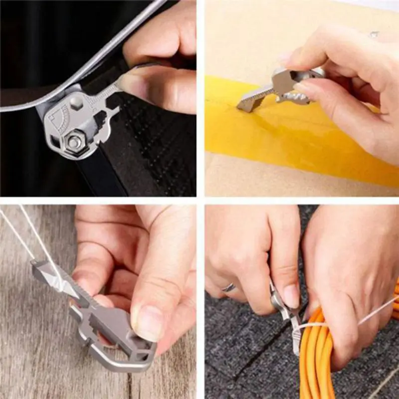Key Shaped Pocket Tools with Keychain 24 In 1 Stainless Steel Multi-Tool Bottle Opener Screw Bolt Driver Bar Kitchen Accessory
Key Shaped Pocket Tools with Keychain 24 In 1 Stainless Steel Multi-Tool Bottle Opener Screw Bolt Driver Bar Kitchen Accessory
