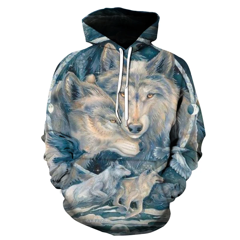 2021 New Comfortable Men's Street Hoodie Pullover 3D-Printed Combat Wolf Boy Fashioned Casual Sweatshirt Top
2021 New Comfortable Men's Street Hoodie Pullover 3D-Printed Combat Wolf Boy Fashioned Casual Sweatshirt Top