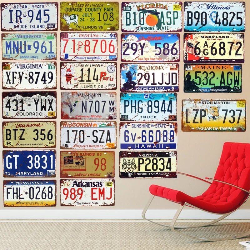 Colorado Florida Vintage Garage Car Number License Plate Metal Tin Signs Wall Art Painting Truck Iron Craft Home Bar Decor N074
Colorado Florida Vintage Garage Car Number License Plate Metal Tin Signs Wall Art Painting Truck Iron Craft Home Bar Decor N074