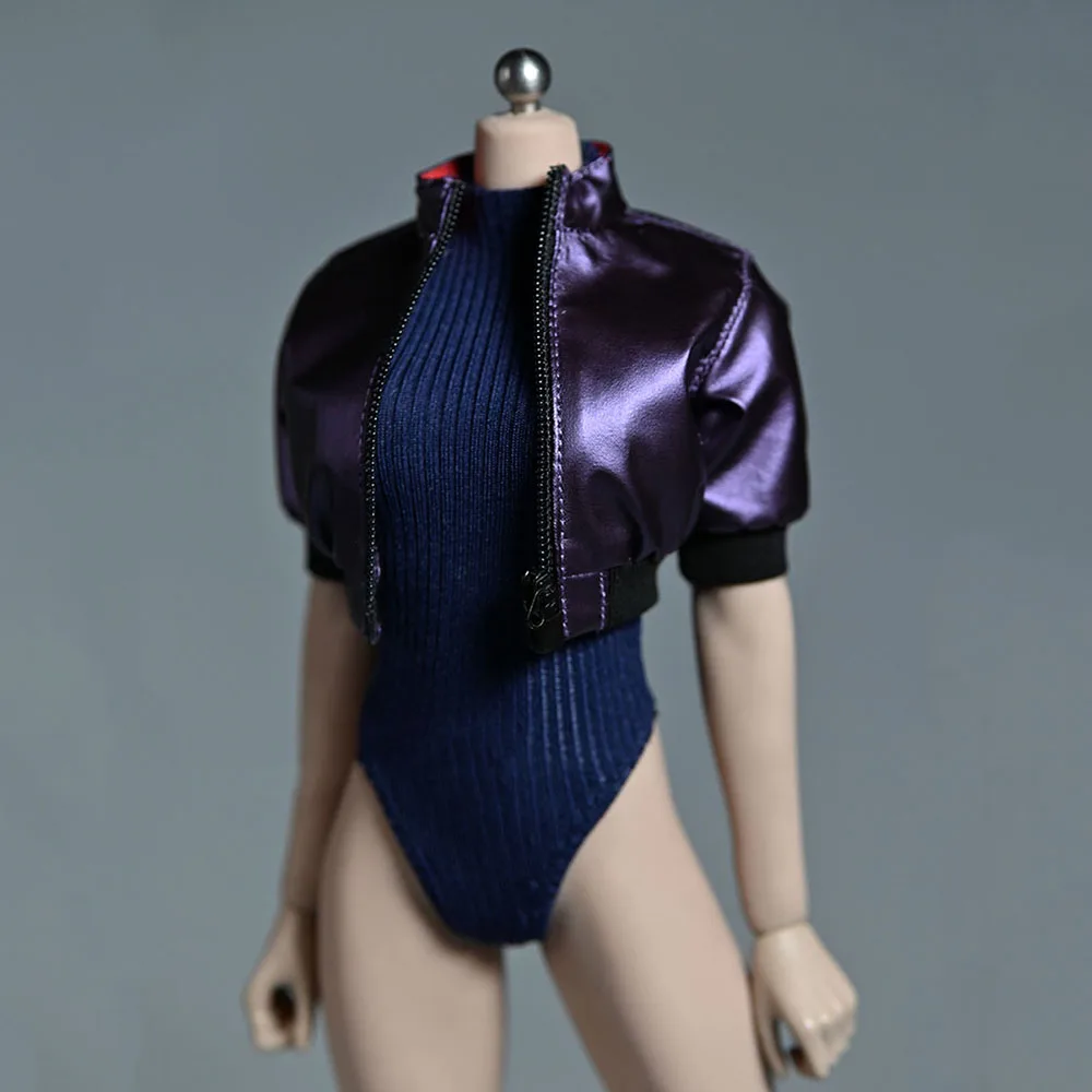 Purple Color 1/6 Trendy Kusanaru Jacket Top High Neck Zipper Female Costume Model for 12inch Female PH Tbl Action Figure
Purple Color 1/6 Trendy Kusanaru Jacket Top High Neck Zipper Female Costume Model for 12inch Female PH Tbl Action Figure